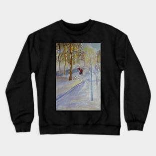 Snow flakes on my nose Crewneck Sweatshirt